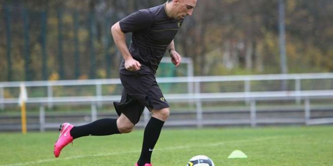 Ribery as the Pink Panther